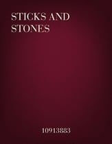 Sticks and Stones piano sheet music cover